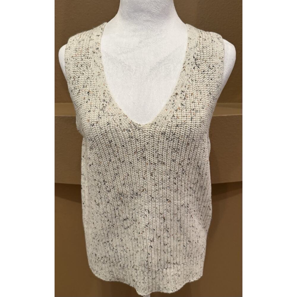 Evereve Design Cable Knit Sweater Vest Multicolor Size M